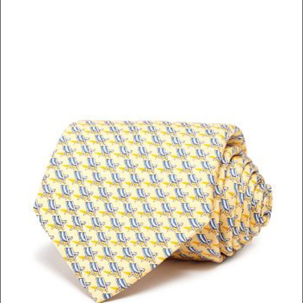 Vineyard Vines Yellow Beach Chair Tie